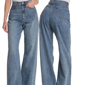 WeWoreWhat high rise wide leg jeans